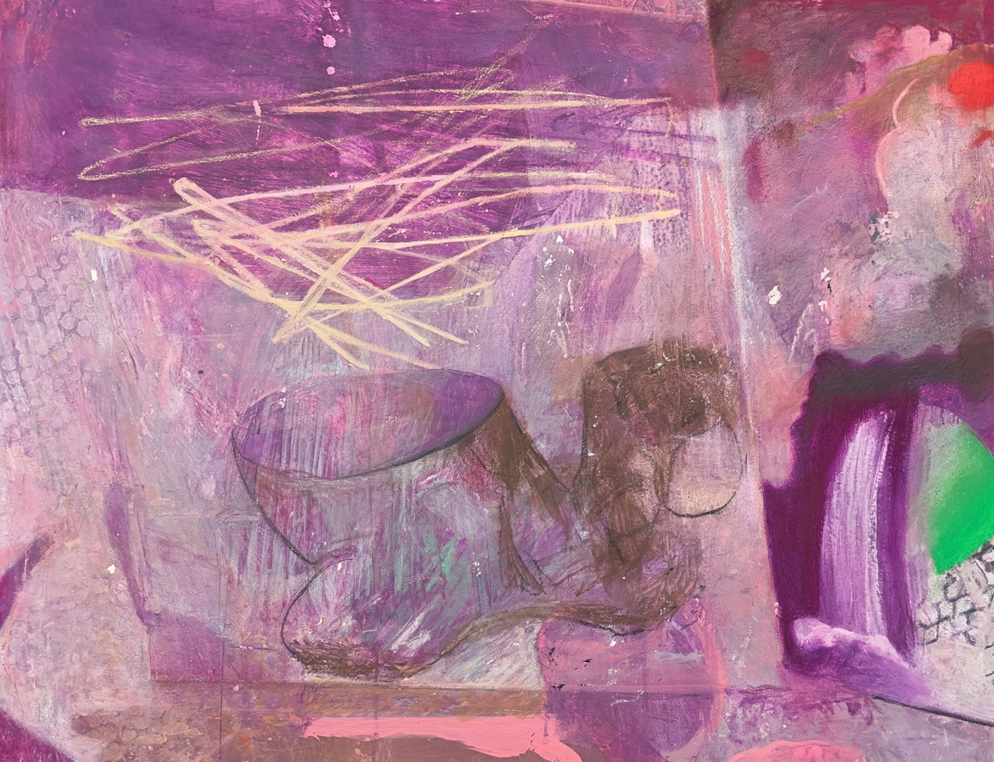Sonnenzimmer 2026, 125,5 x 90cm, Mixed color on canvas, Uta Reinhardt